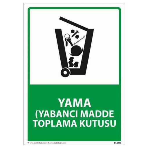 Kullanım Yerine Göre Uyarı Levhaları, Yasaklama Levhaları, Yangınla Mücadele Levhaları, Yol Yapım Bakım ve Onarım Levhaları, Yönlendirme Levhaları, Yabancı Madde Toplama Kutusu Uyarı Levhası, Yüksek Yanıcı LPG Uyarı Levhası, Yüksek Yanıcı Uyarı Levhası, Y Harfi Depolama Levhası, Yağ Filtresi Uyarı Levhası, Yağ Uyarı Levhası,
